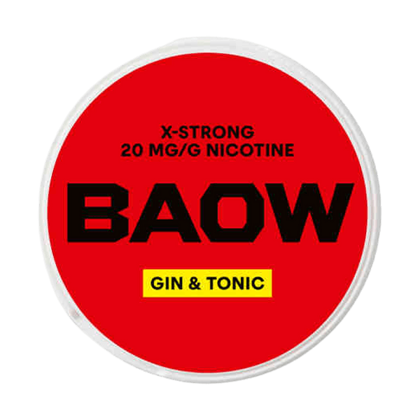 Poches de nicotine BAOW Gin & Tonic X-strong